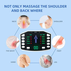 USB rechargeable multi mode ems/tens pain relief device,20-intensity Electrical Stimulator Full Body Relax Massager Pulse Acupun