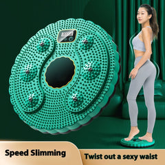 Intelligent waist-twisting disc for fat-burning weight loss exercise, enhanced version for abdominal toning and shaping a beautiful waist, suitable for home use by adults.