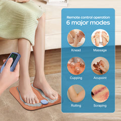 3D Smart Foot Massage Mat With Remote Control Improve Blood Circulation Relax Muscles Slimming Legs/Feet Massager Pad