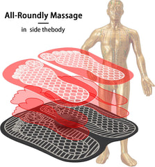 EMS Foot Massager Mat Back Massager for Neuropathy Pain Relief Electric Legs Feet Stimulator Massager Machine