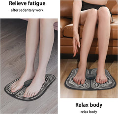 EMS Foot Massager Mat Back Massager for Neuropathy Pain Relief Electric Legs Feet Stimulator Massager Machine